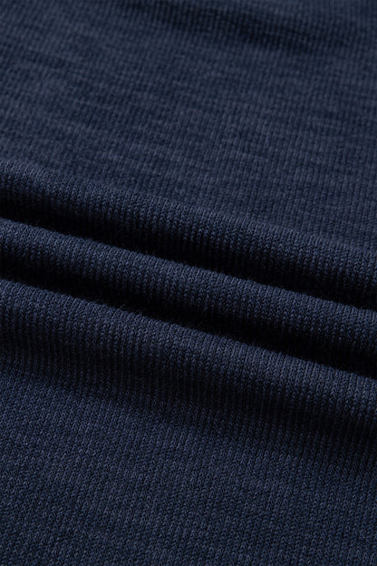 Leopard Patchwork Ribbed Short Sleeve Top