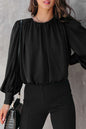 Timeless Gathered Puff Sleeve Blouse