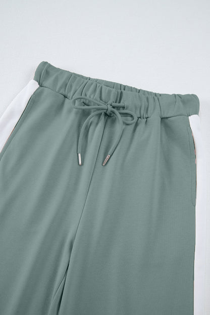 Varsity Stripe Pullover and Drawstring Pant Set