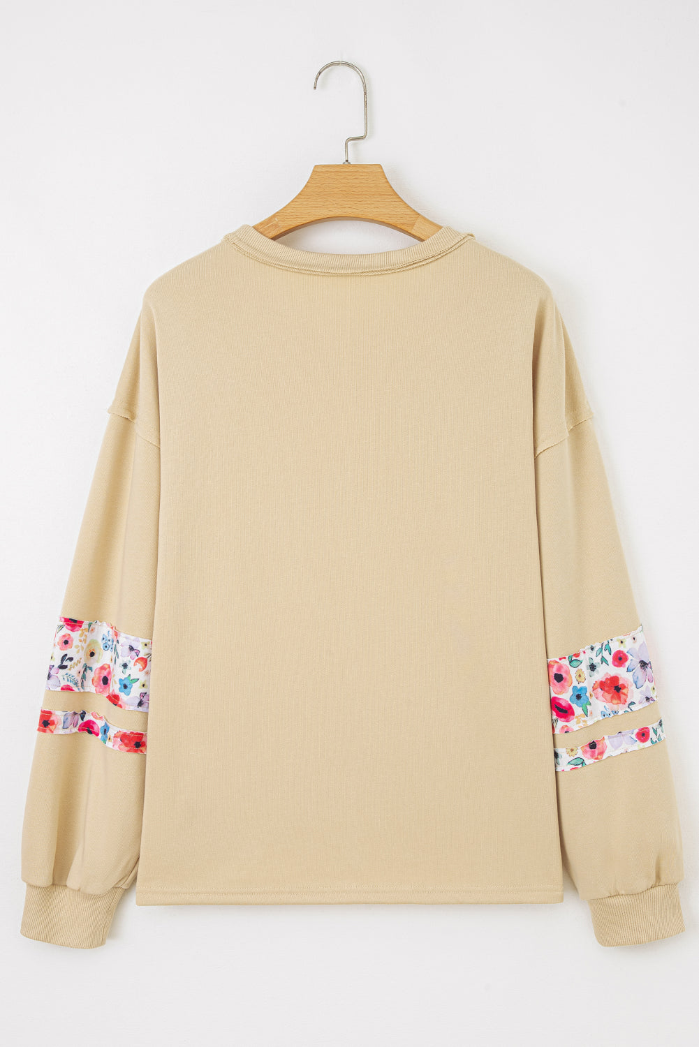 Floral Patchwork Long Sleeve Sweatshirt