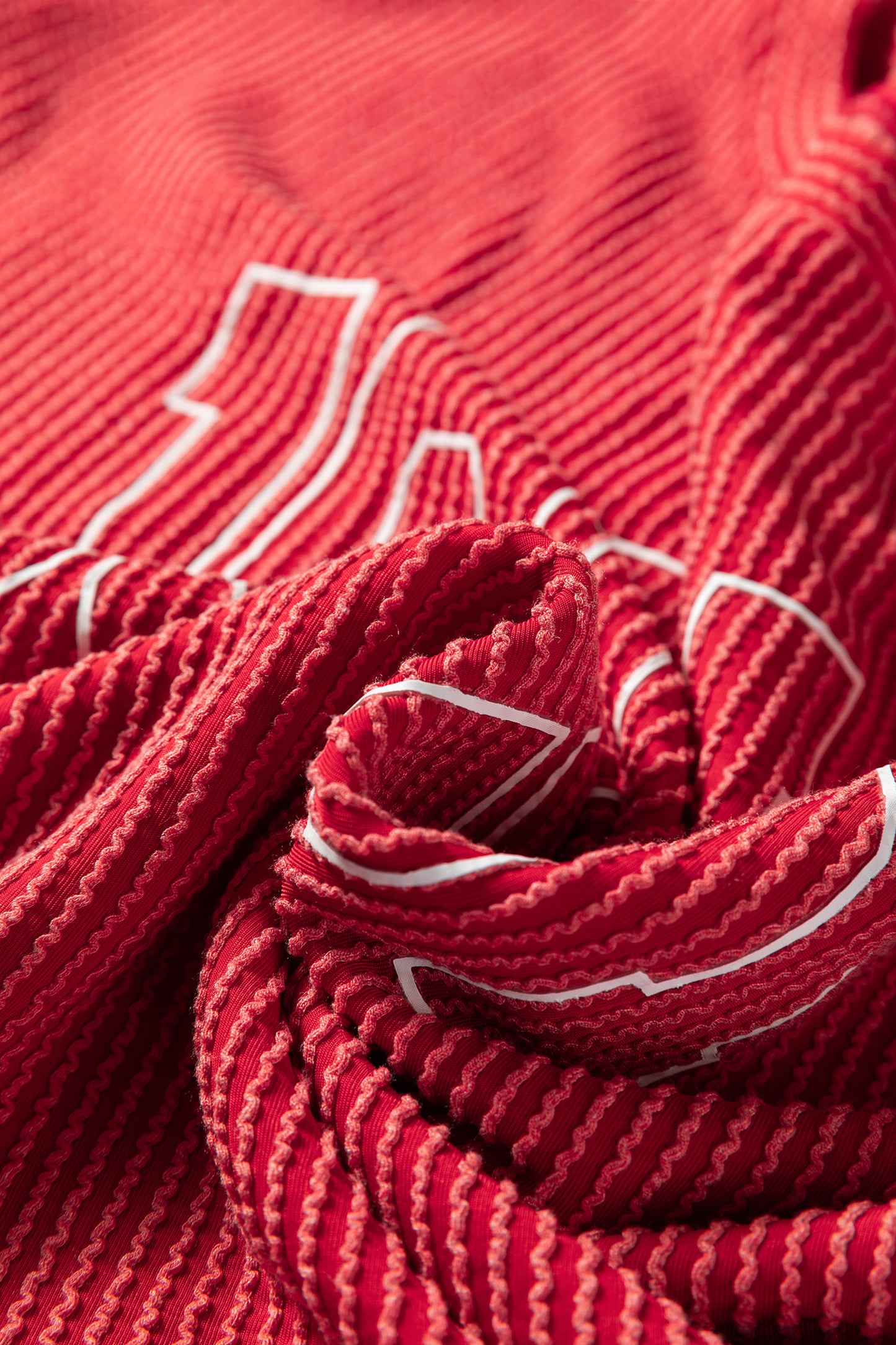 Christmas Merry Corded Knit Long Sleeve Top