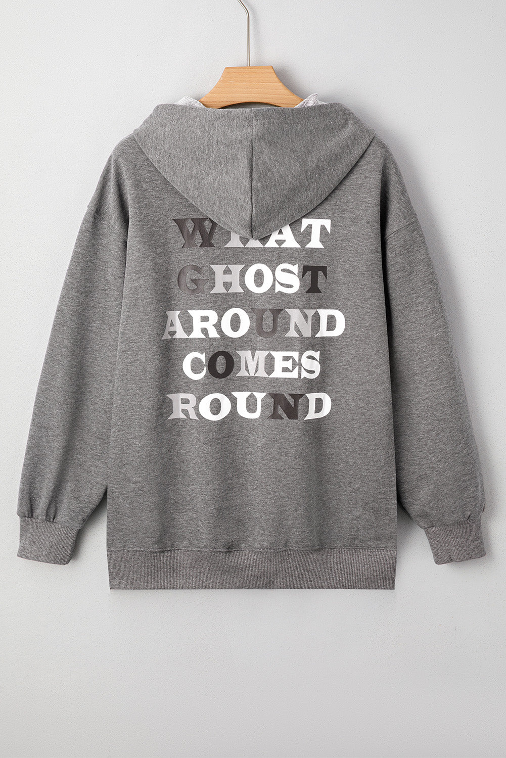 Halloween Ghost Graphic Print Oversize Hoodie
