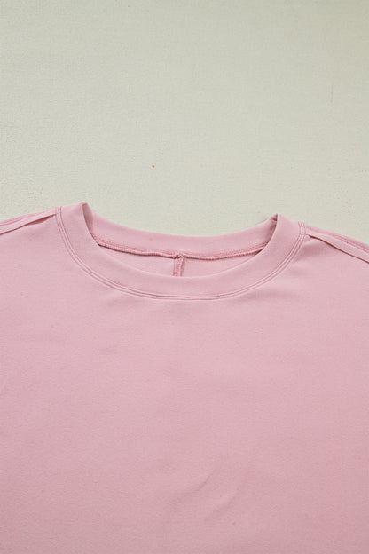 Bow Mesh Patchwork Long Sleeve Tee