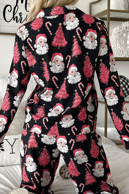 Santa Top and Pants Pajama Set