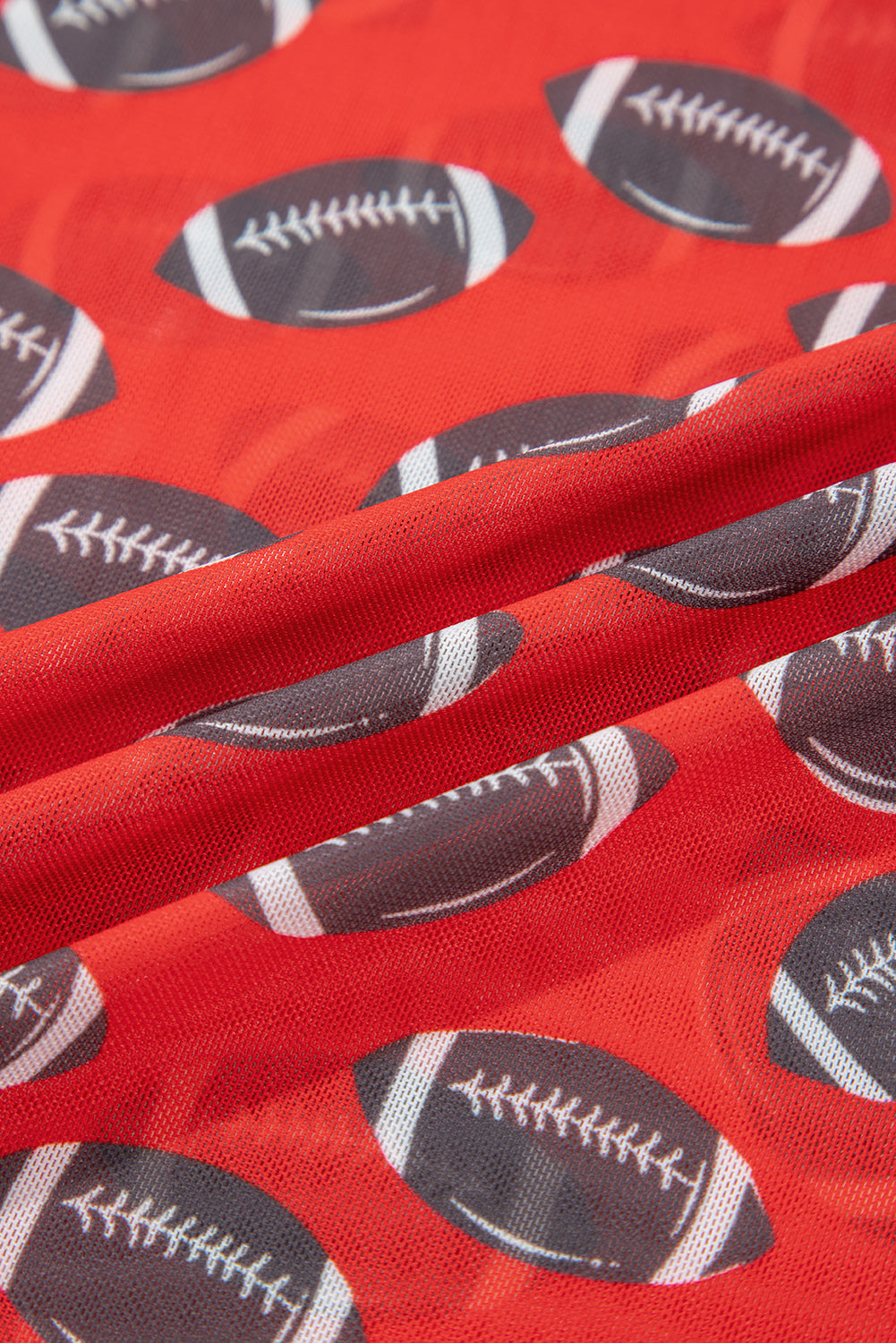 Game Day Sheer Mesh Long Sleeve Top