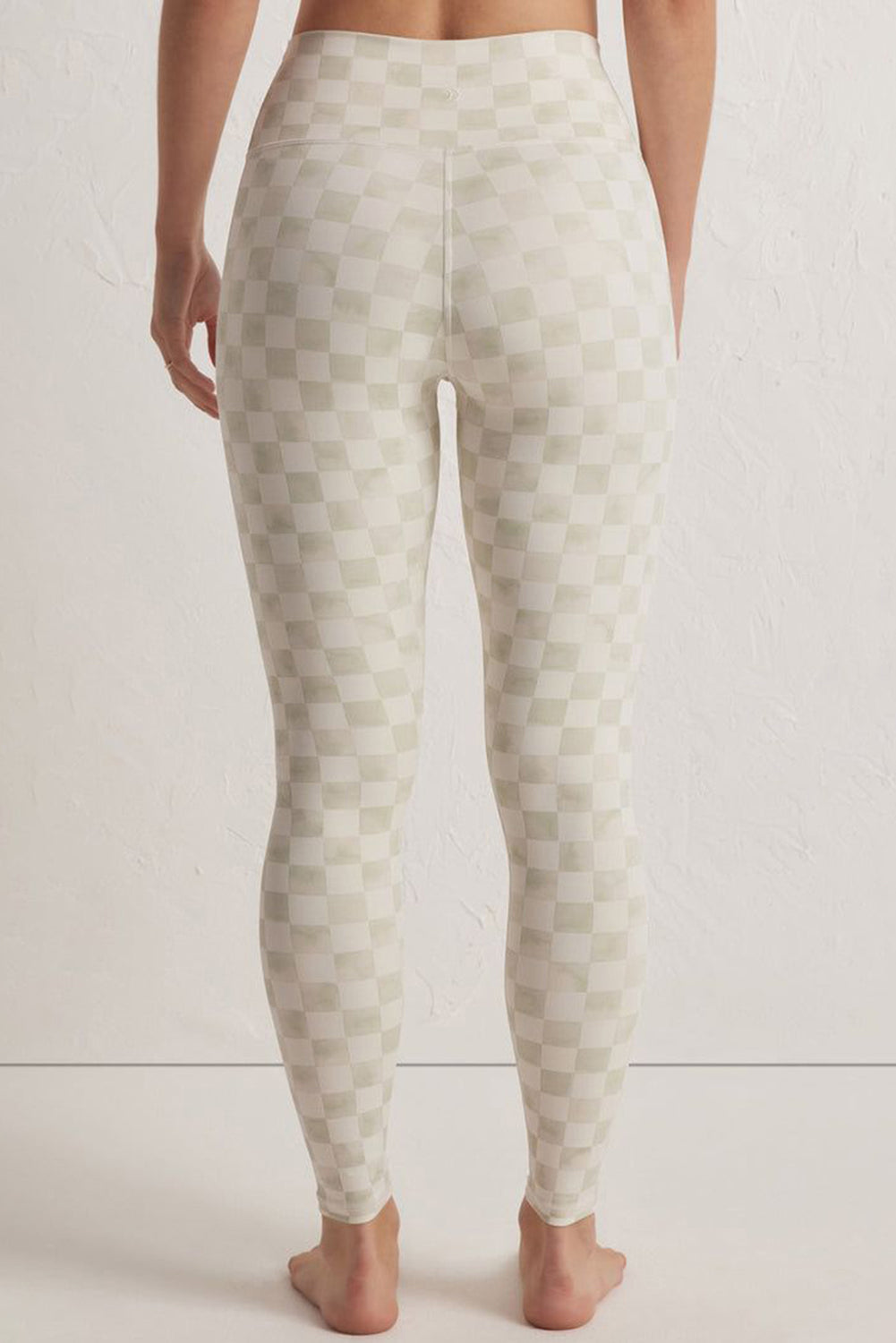 Checker High Waist Skinny Leggings