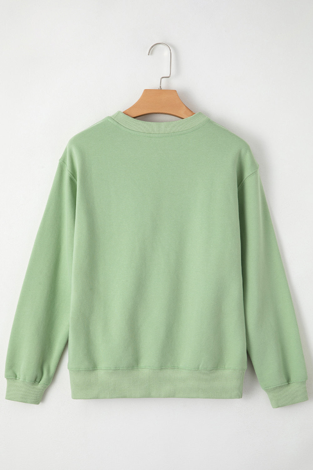 Solid Fleece Lined Terry Sweatshirt