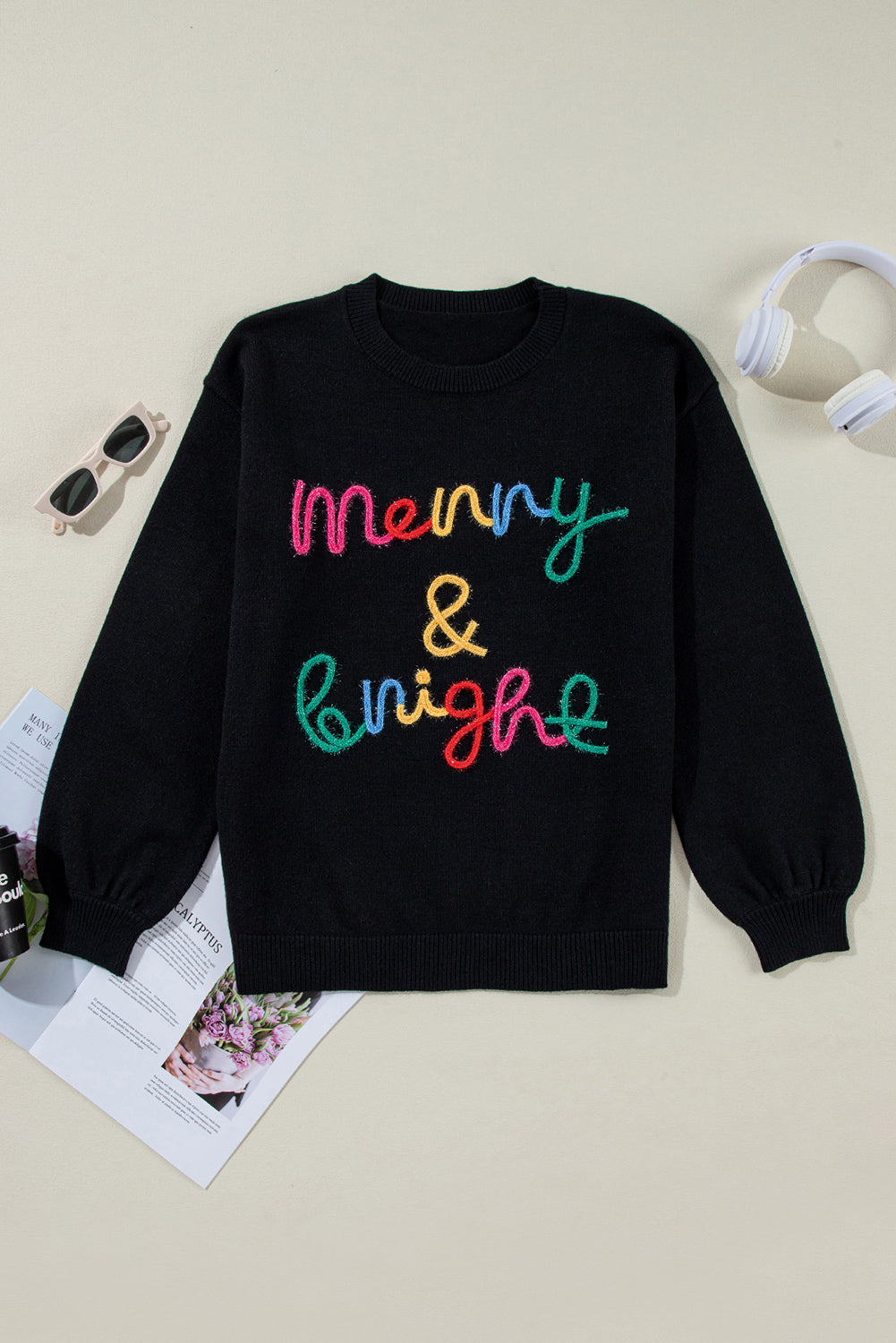 Merry & Bright Tinsel Sweater