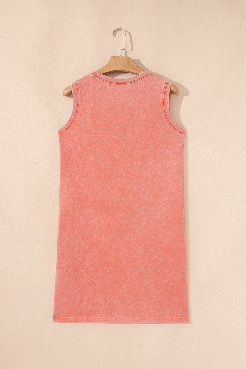 Mineral Wash Pocketed Tank Mini Dress