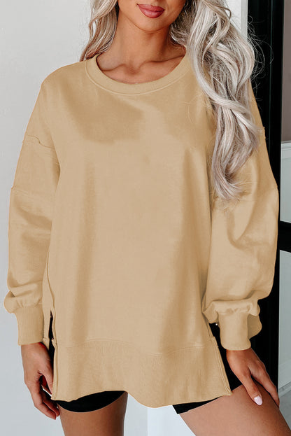 Reverse Seam Drop Shoulder Sweatshirt