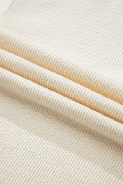 Plus Size Floral Patchwork Sleeve Crewneck Top