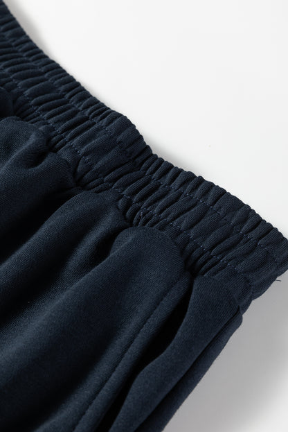 Colorblock Patchwork Pullover and Shorts Set