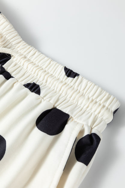 Polka Dot Pullover and Jogger Pants Set