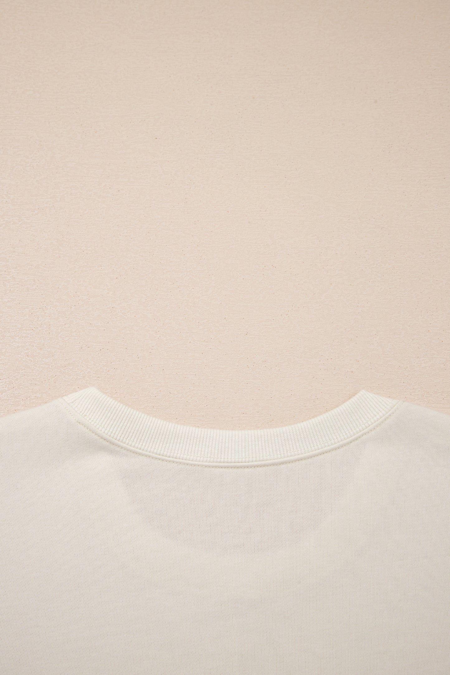 Solid Textured Raw Edge Top and Short Set