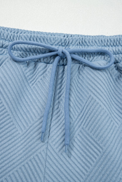 Textured Top and Pants Set