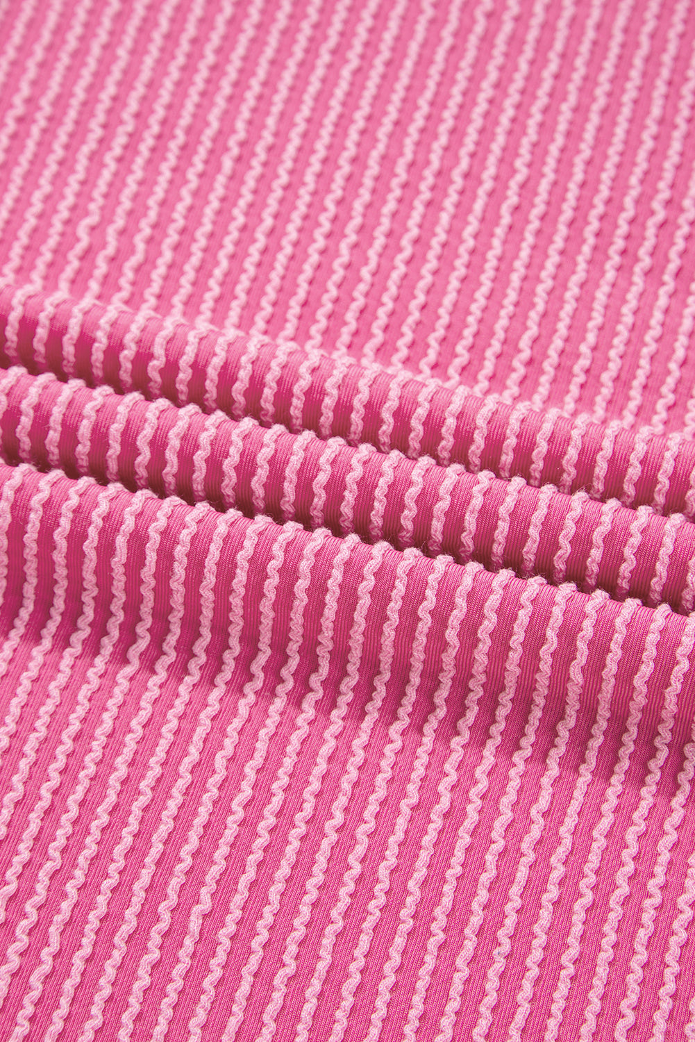 Plus Size Corded Knit Reverse Seam Long Sleeve Top