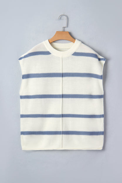Stripe Batwing Sleeve Sweater Tee