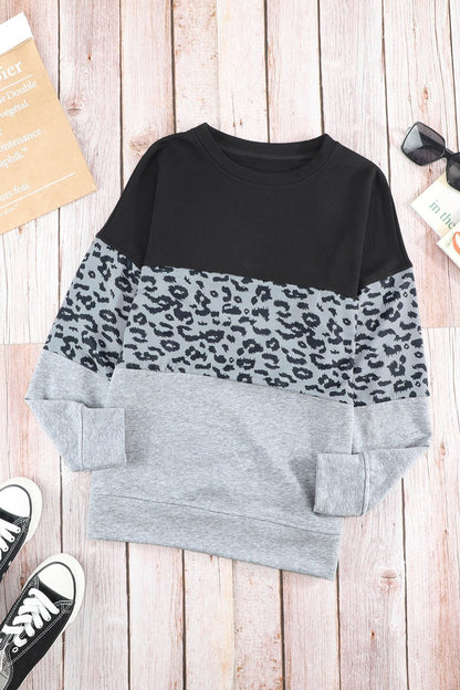 Colorblock Drop Shoulder Sweatshirt