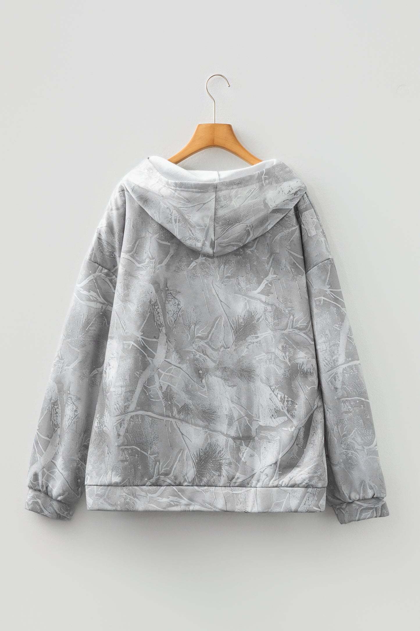 Plus Size Camo Woodland Oversize Hoodie