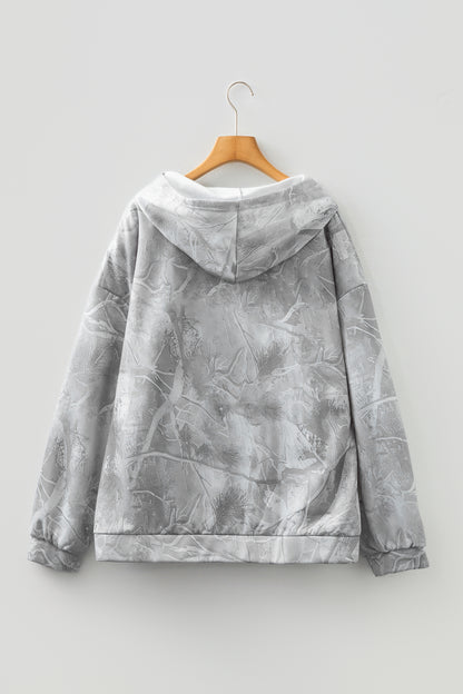Plus Size Camo Woodland Oversize Hoodie