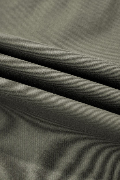 Denim Patchwork Ruffle Sleeve Jacket Vest