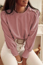 Button Tab Long Sleeve Top