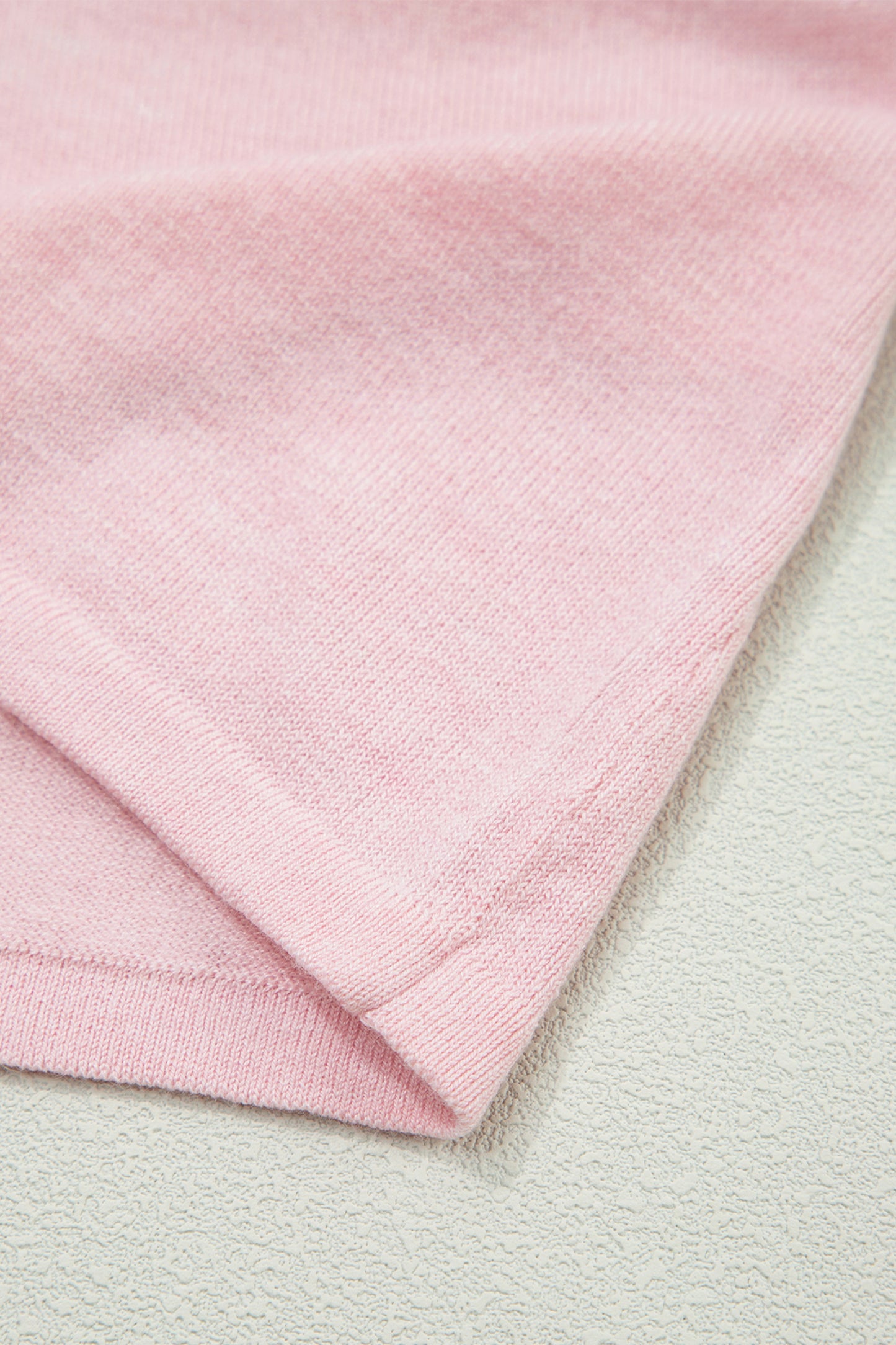 Lacy V-Neckline Short Sleeve Sweater