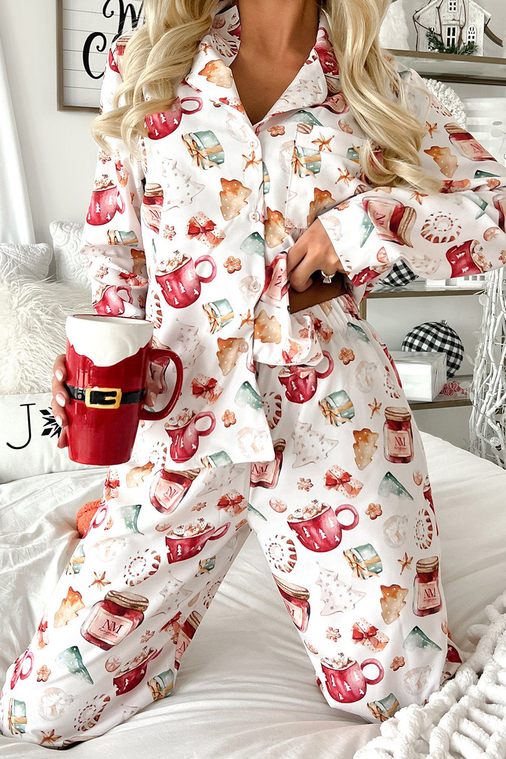 Christmas Shirt and Pants Pajama Set