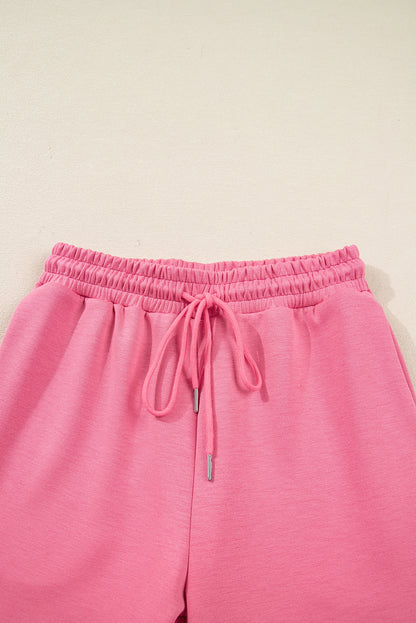 Solid Zip Up Hoodie and Pants Set