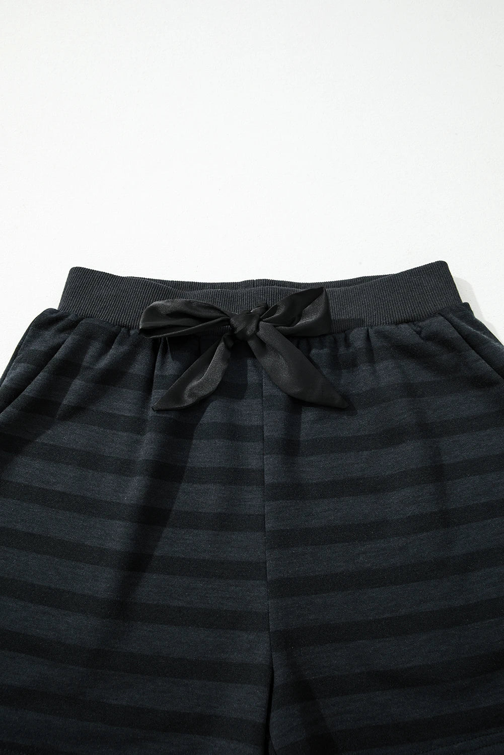 Stripe Long Sleeve Top & Shorts Set