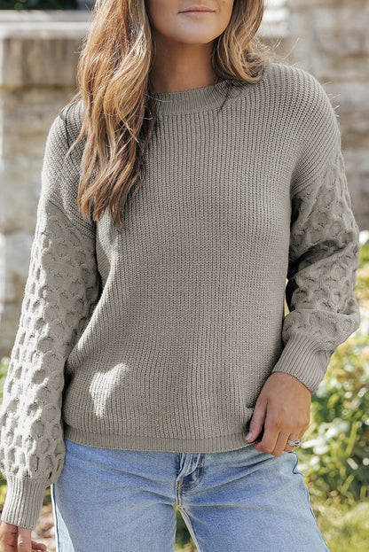 Cable Knit Long Sleeve Sweater