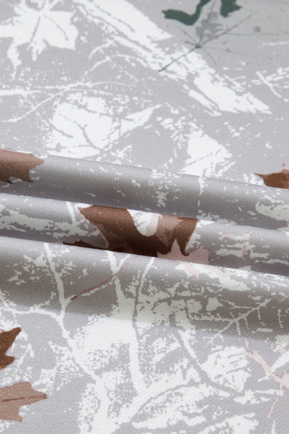 Camo Varsity Stripe Dropped Shoulder Sweatshirt