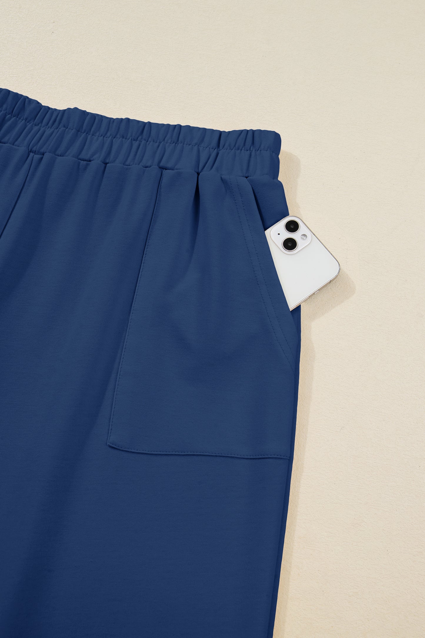 Plus Size Solid Asymmetrical Hem Capris Pants