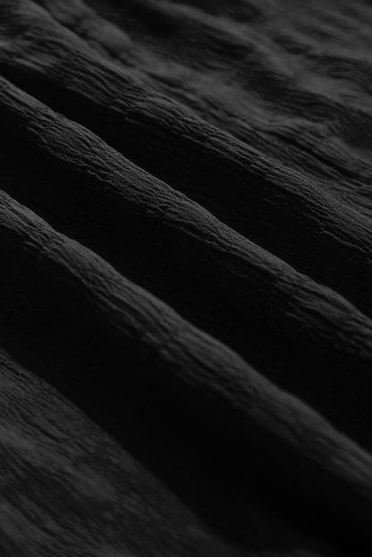 Plus Size Ruched Lace-Up Short Sleeve Midi Dress