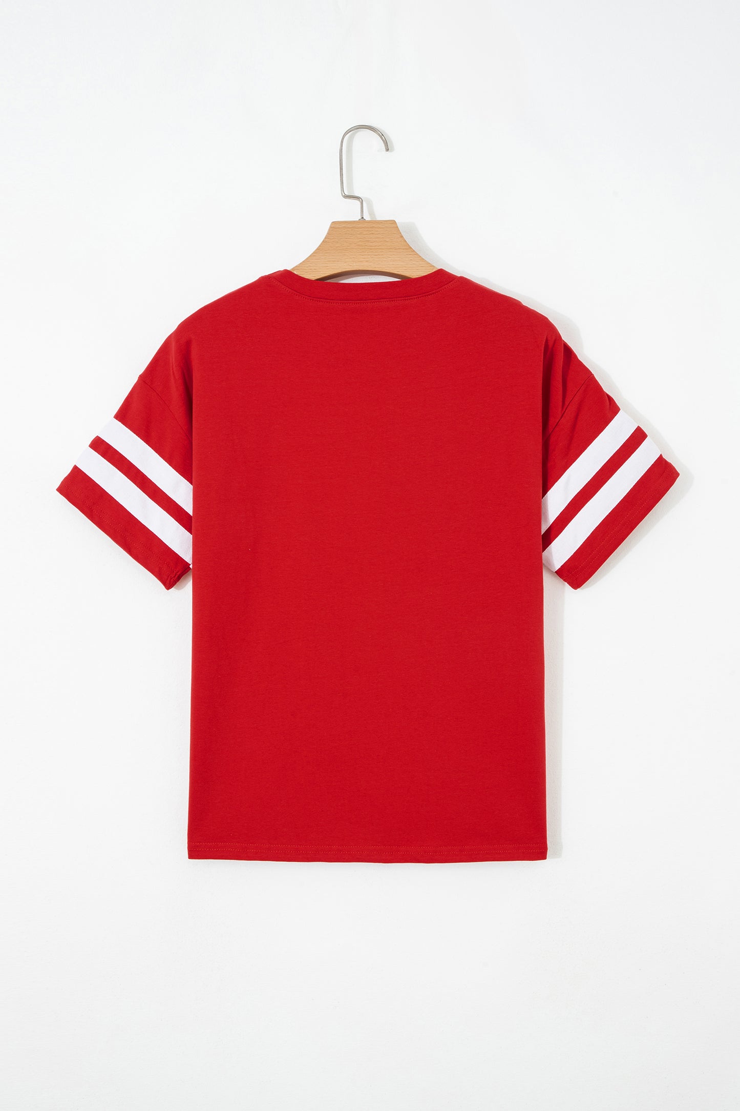 Varsity Stripe Crew Neck Short Sleeve T-Shirt