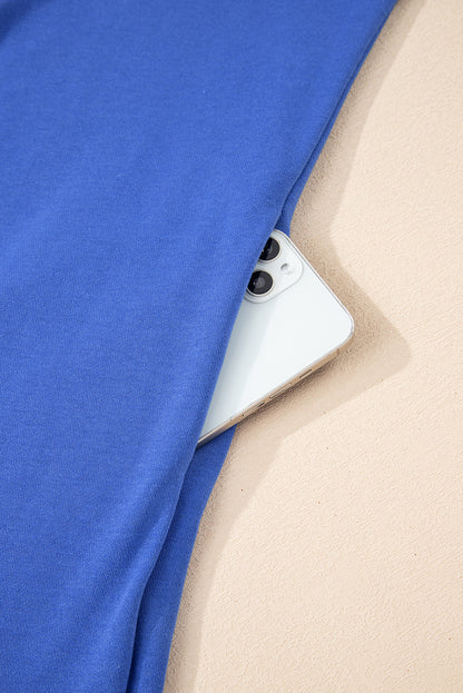 Varsity Stripe Long Sleeve Sweatshirt Dress