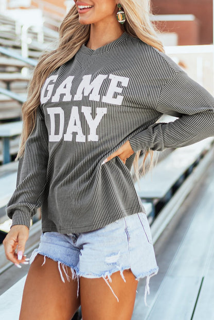 GAME DAY Long Sleeve Crewneck Top