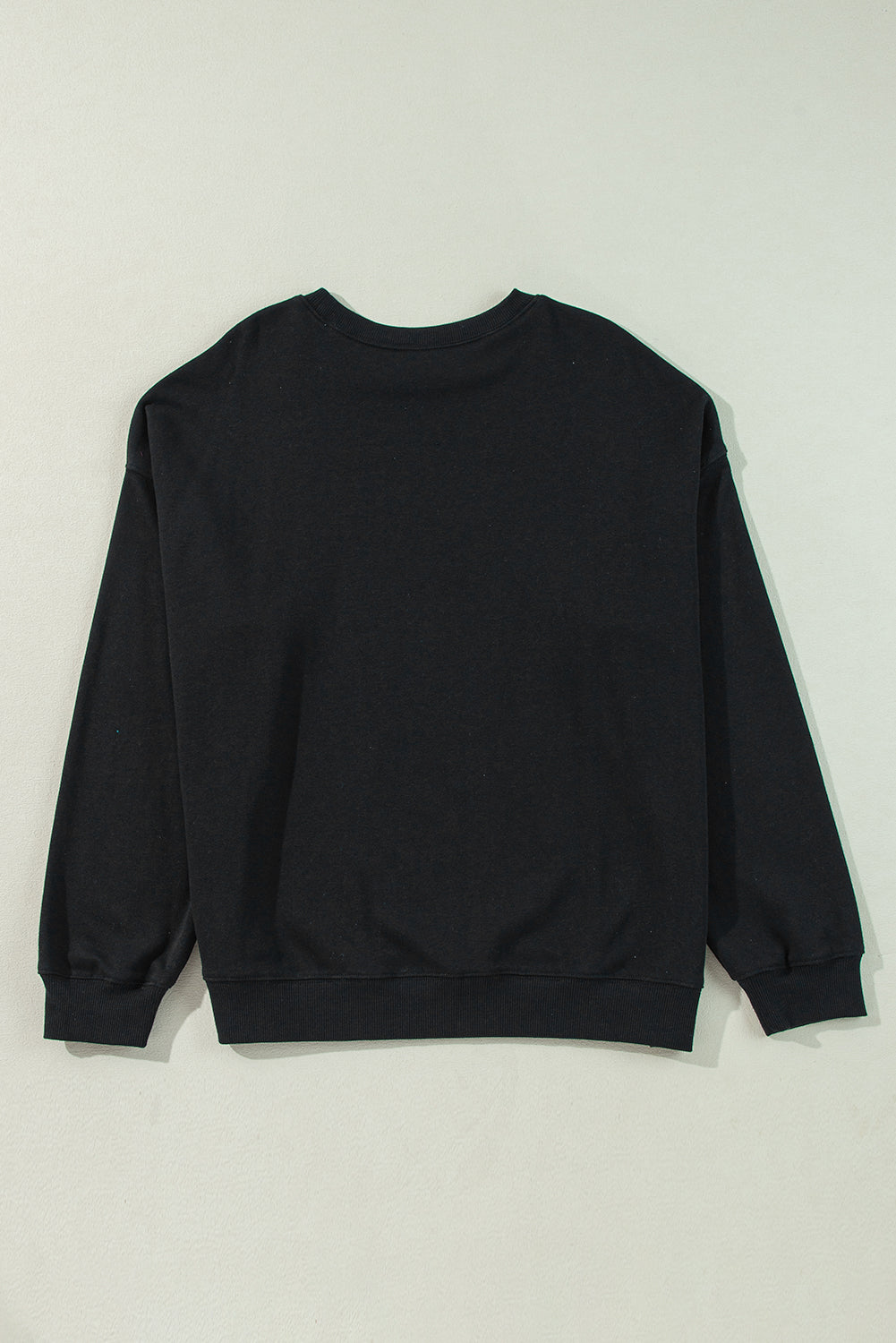 Plus Size Solid Crewneck Sweatshirt