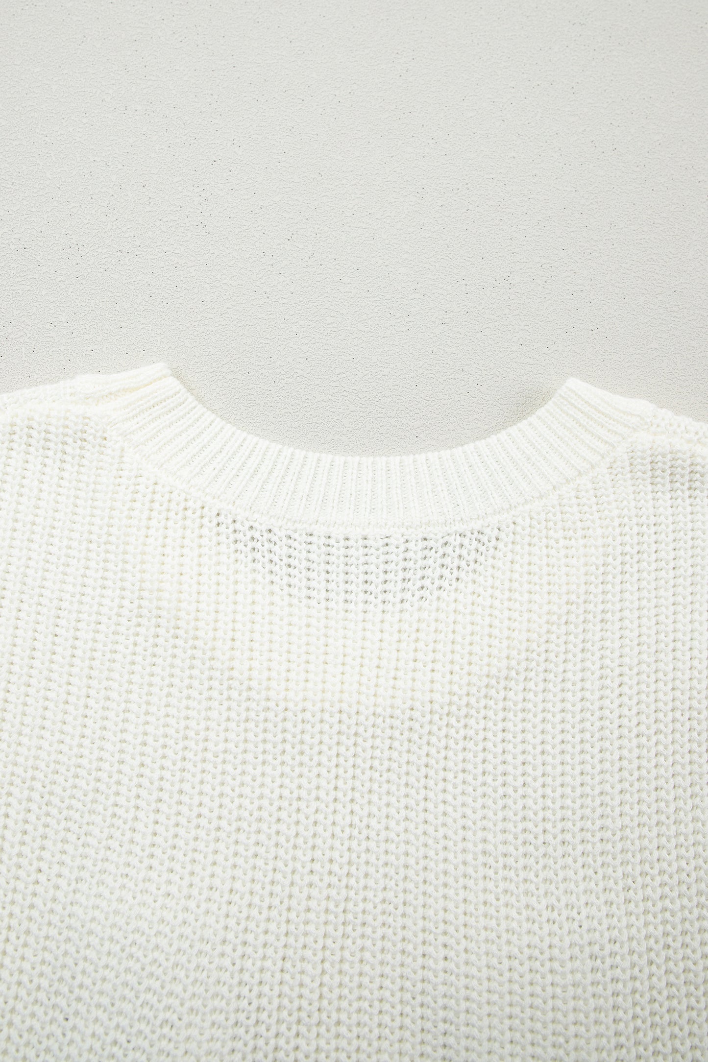 Western Horseshoe Crochet Short Sleeve Sweater