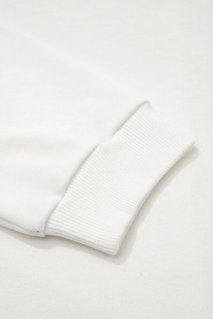 Colorblock Reverse Seam Patch Pocket Drop Shoulder Sweatshirt