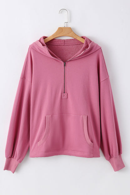 Solid Kangaroo Pocket Oversized Hoodie