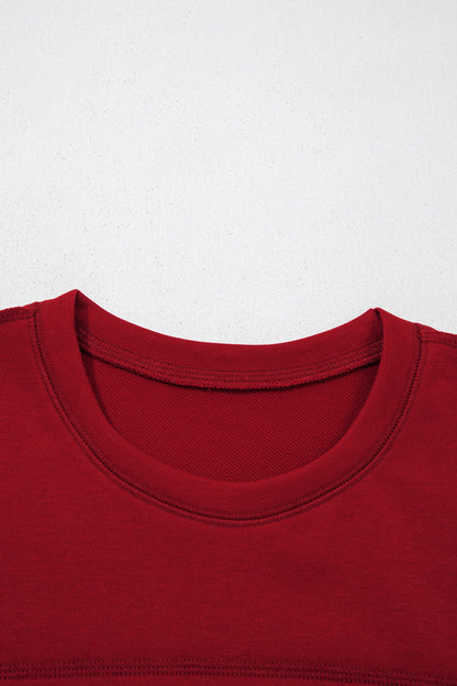 Solid Drop Shoulder Boxy Tee & Barrel Pants Set