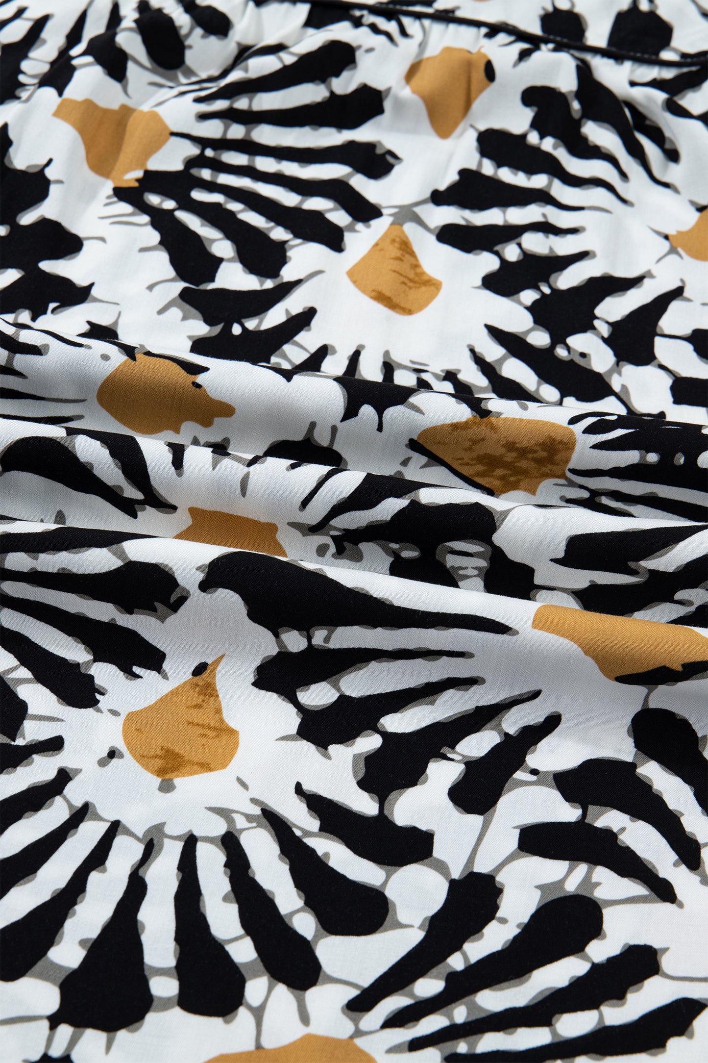 Abstract Floral V-Neck Long Sleeve Maxi Dress