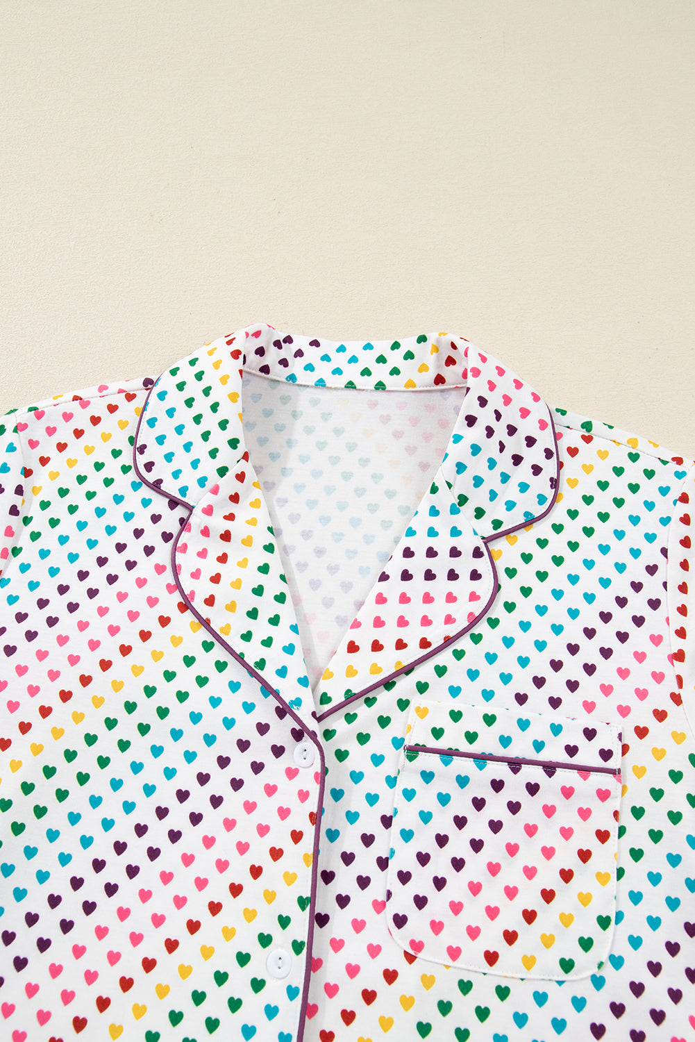 Valentine Heart Top and Pants Pajama Set