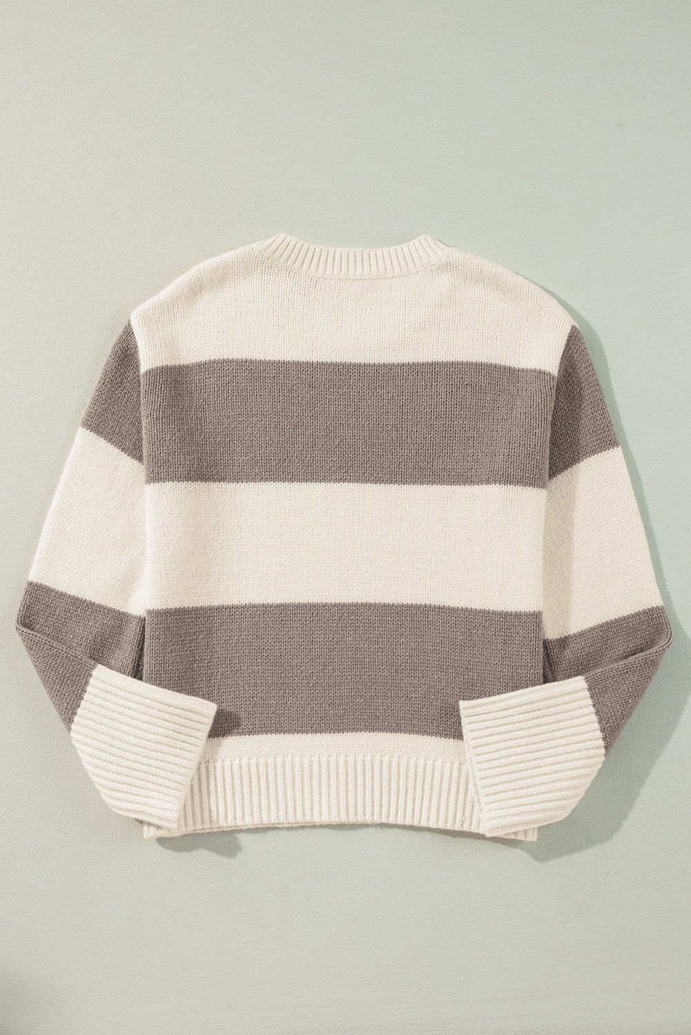 Colorblock Stripe Pullover Sweater