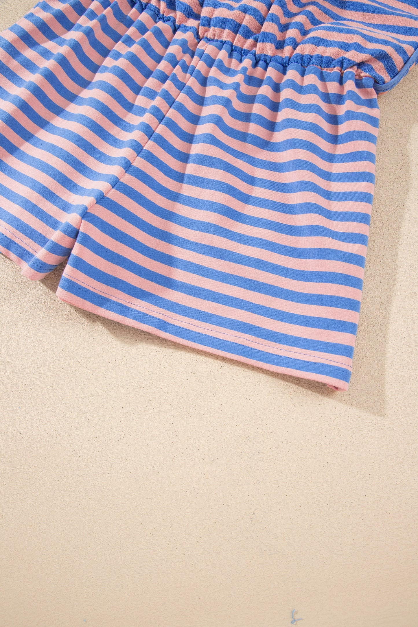 Stripe Long Sleeve Pullover & Drawstring Skort Set