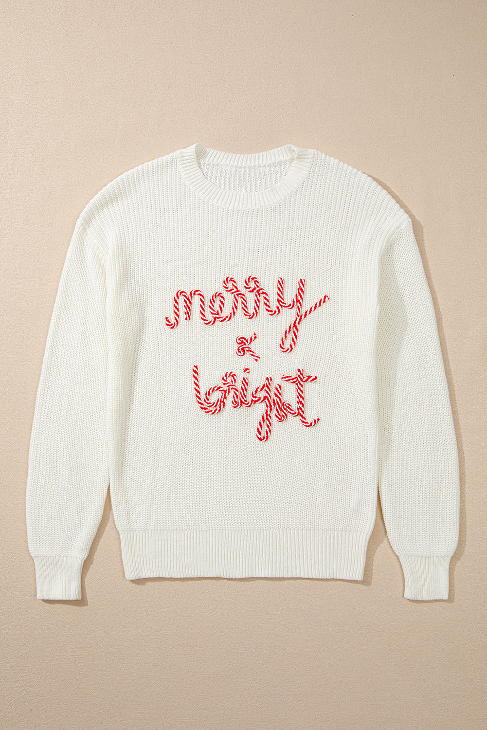 Merry & Bright Stripe Christmas Sweater