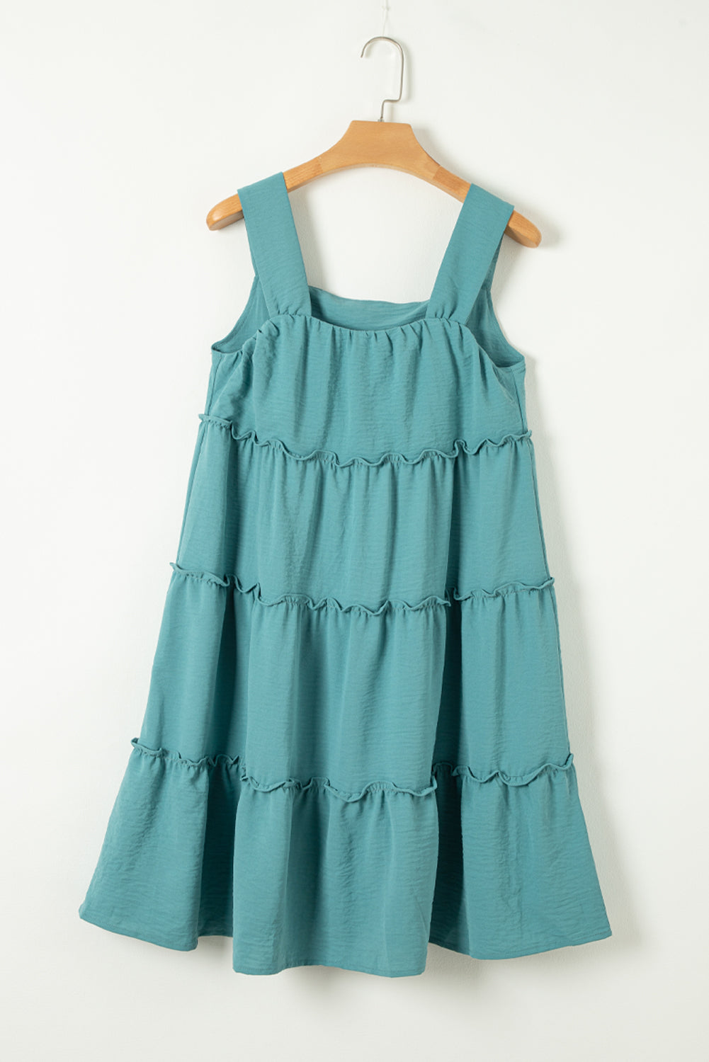 Frilled Tiered Sleeveless Dress