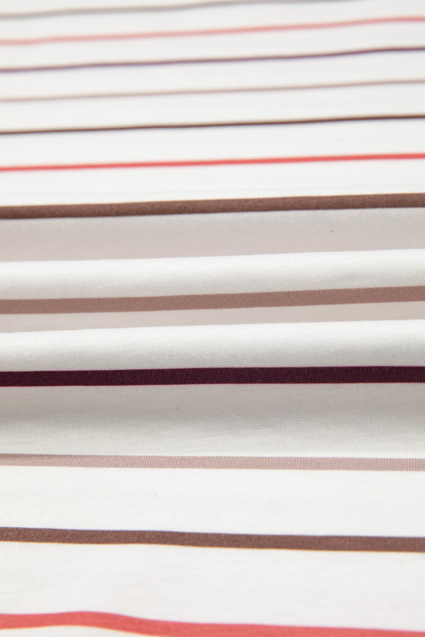 Plus Size Stripe V-Neck Short Sleeve Tee