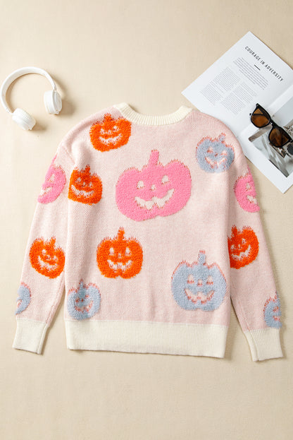 Halloween Pumpkin Crewneck Sweater